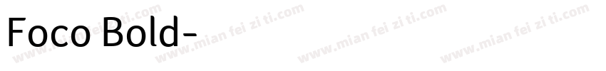 Foco Bold字体转换